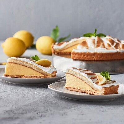 Lemon tart with flambéed meringue - 12 portions 1200G