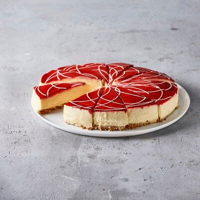 Panna Cotta Raspberry Cheesecake 1300G Cut into 12 portions