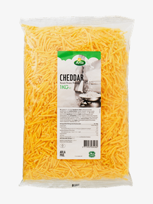 Cheddar Ost Revet 50+