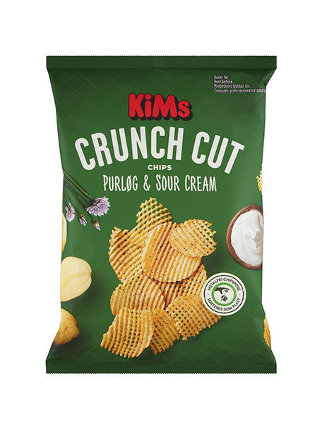 Kims Crunch Cut Purløg & Sour Cream&Onion 20x160g