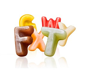 Fruity letters 2 x 1,5kg