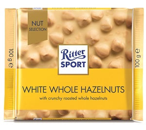 Ritter Sport White Whole Hazelnuts 10x100 g