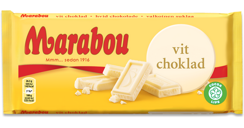 Marabou Vit 10x185g.