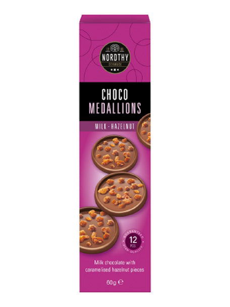 Choco Medallions Milk – Hazelnut 24 x 60G